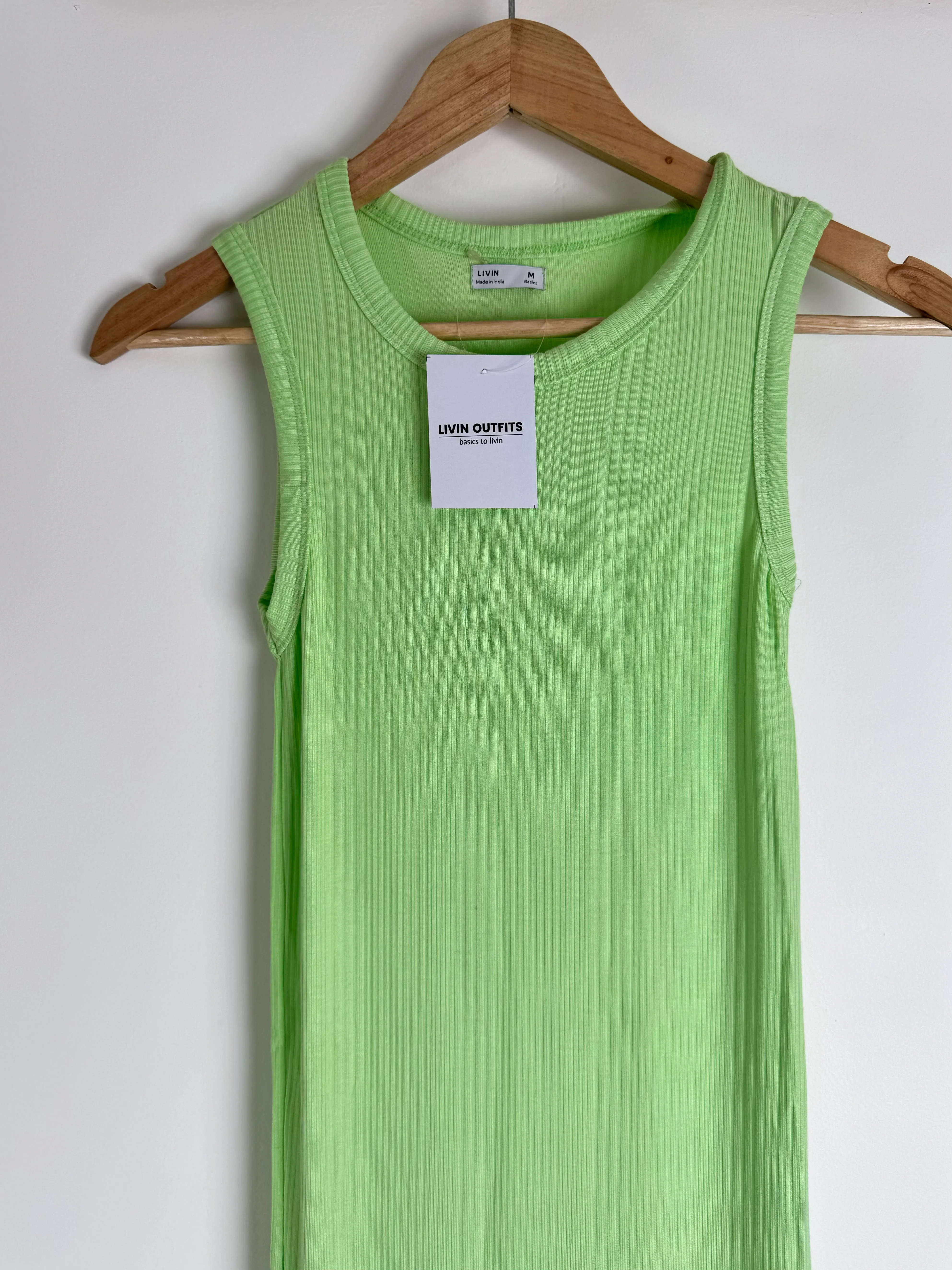 Mint Green Bodycon Dress with Slit - Image 3